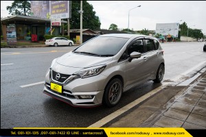 ชุดแต่งสเกิร์ตรอบคัน Nissan Note รุ่น XOAP - ร้านรถสวยออโต้ช็อป ประดับยนต์ ศรีราชา ชลบุรี